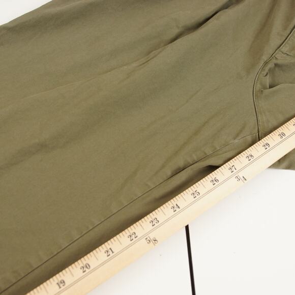 Gap High Rise Pleated Twill Army Green Khaki Wide Leg Pants Womens Sz 16 - Picture 7 of 11
